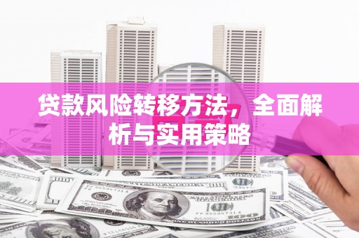 焦作贷款风险转移方法，全面解析与实用策略